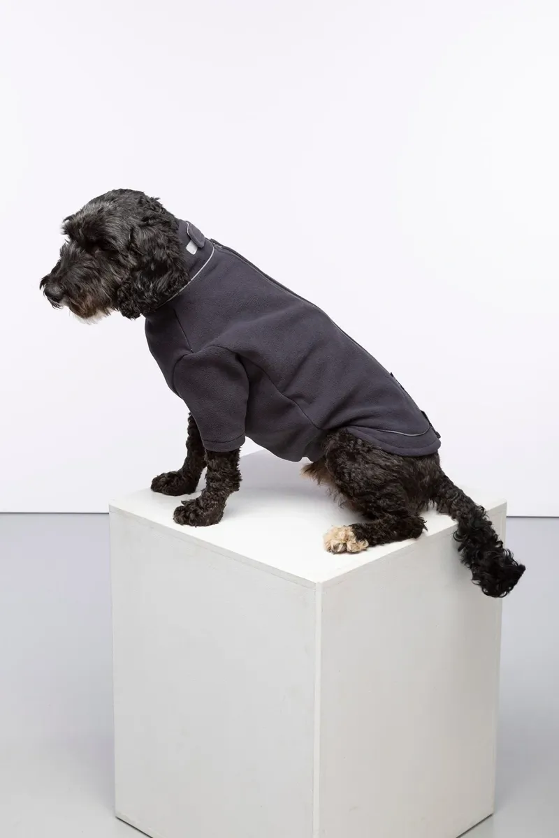 Rydale Yapham Fleece Dog Jumper - Charcoal