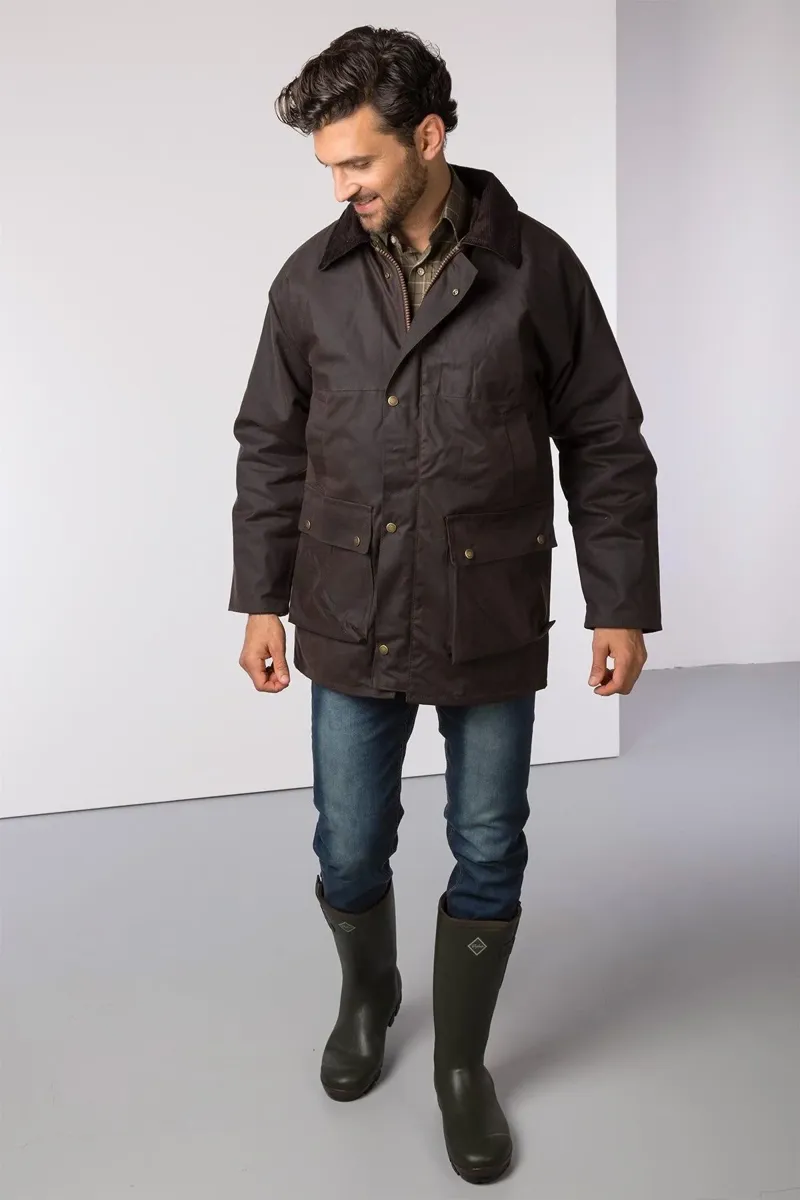 Rydale Men's Thirsk Waxed Jacket - Brown-4