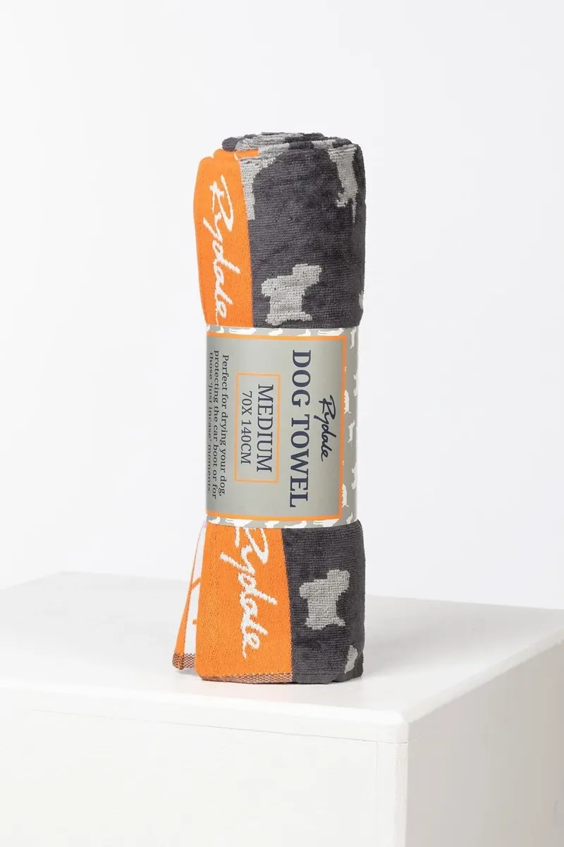 Rydale Medium Dog Yapham Drying Towel - Grey
