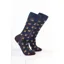 Rydale Womens Bamboo Rich Cow Ankle Socks Pack of 10 - Highland Cow Navy