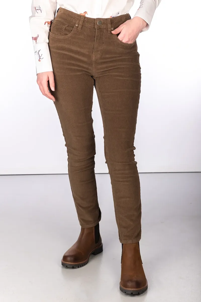 Rydale Ladies Straight Leg Corduroy Trousers - Ella - Sand