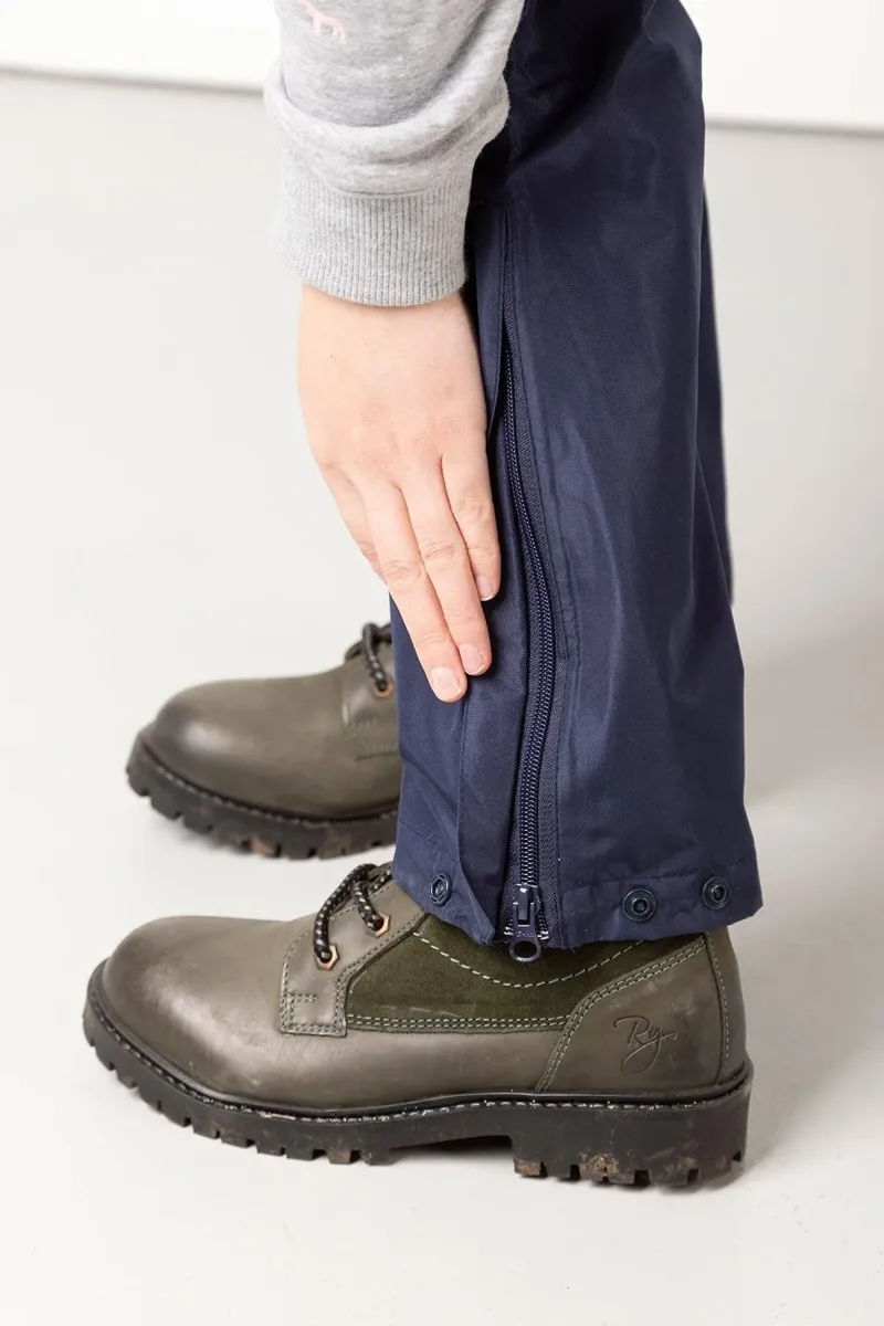 Rydale Ladies Waterproof Overtrousers - Navy-4