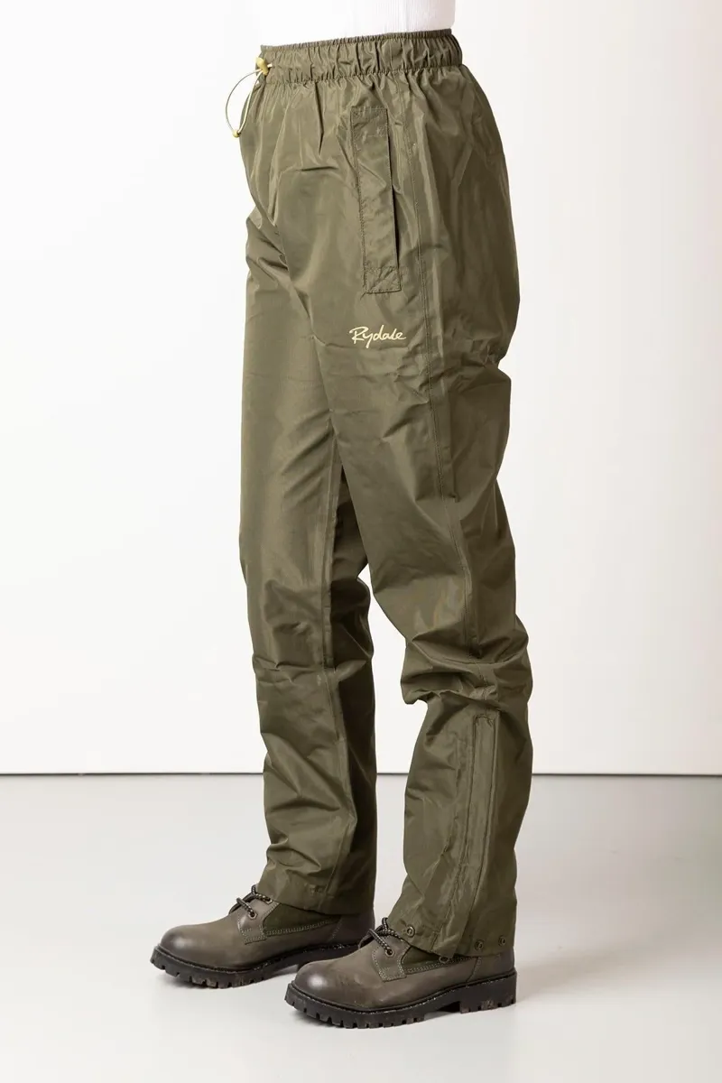 Rydale Ladies Waterproof Overtrousers - Khaki-2