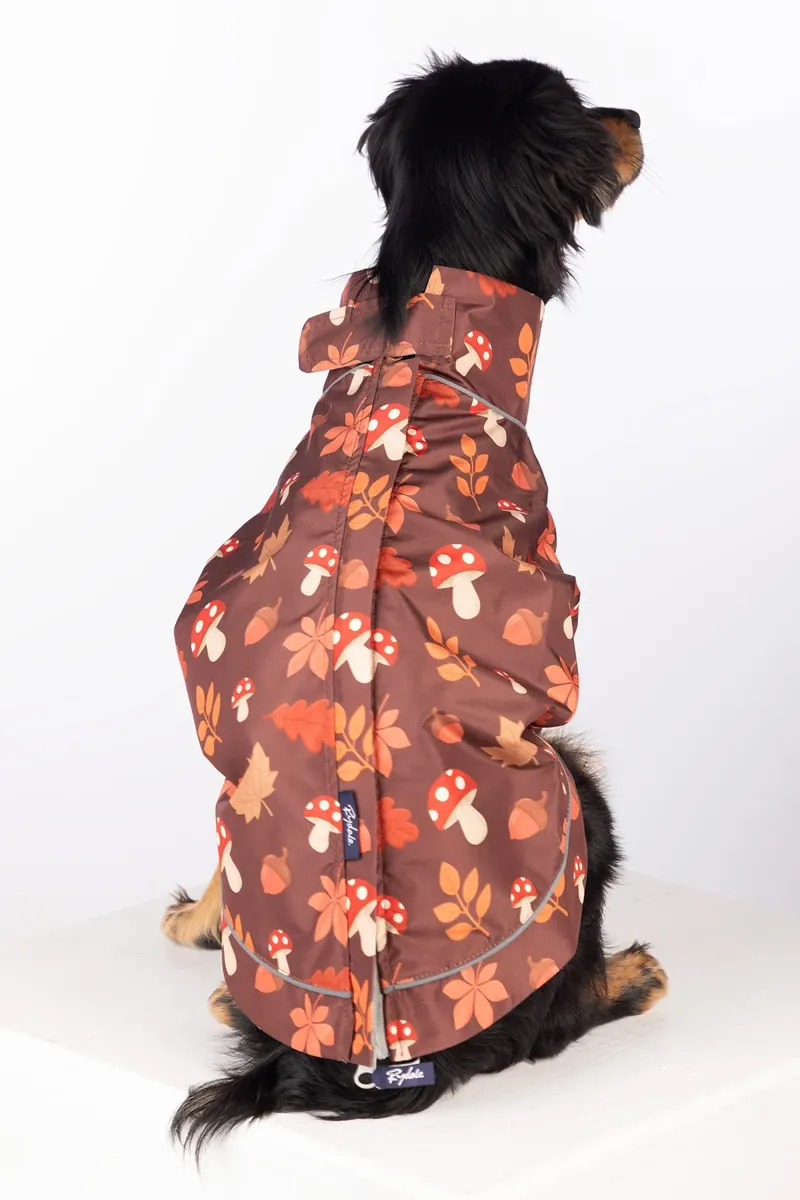 Rydale Yapham Patterned Dog Raincoats - Woodland-1