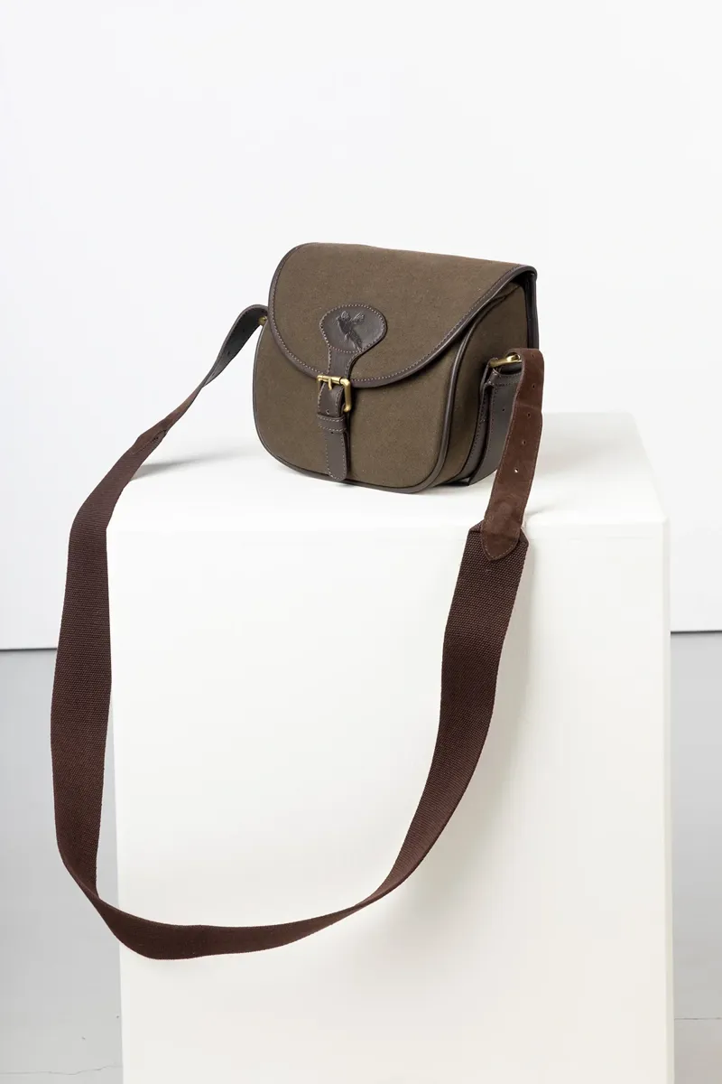 Rydale Danby Waxed Canvas Cartridge Bag - Olive-1