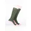 Rydale Junior Bamboo Rich Equestrian Print Riding Socks Pack of Ten - Snaffle Dark Olive