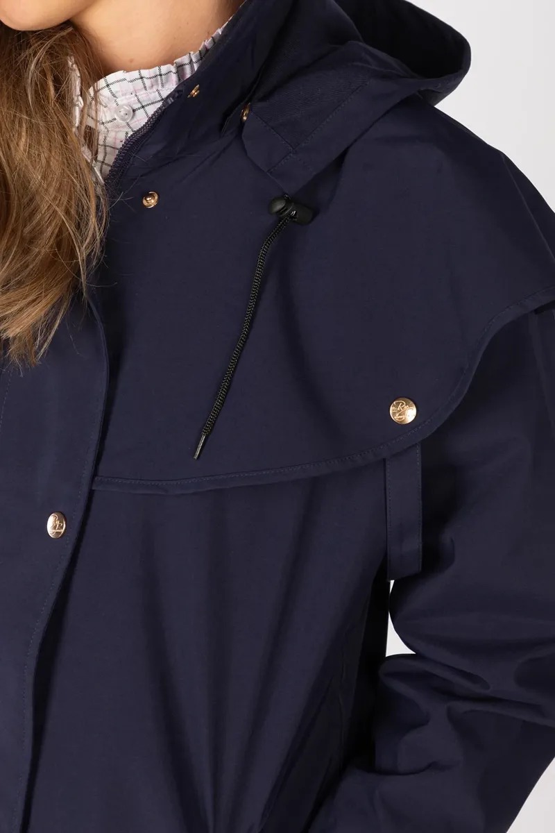 Rydale Ladies Bramham Full Length Coat - Dark Navy-7