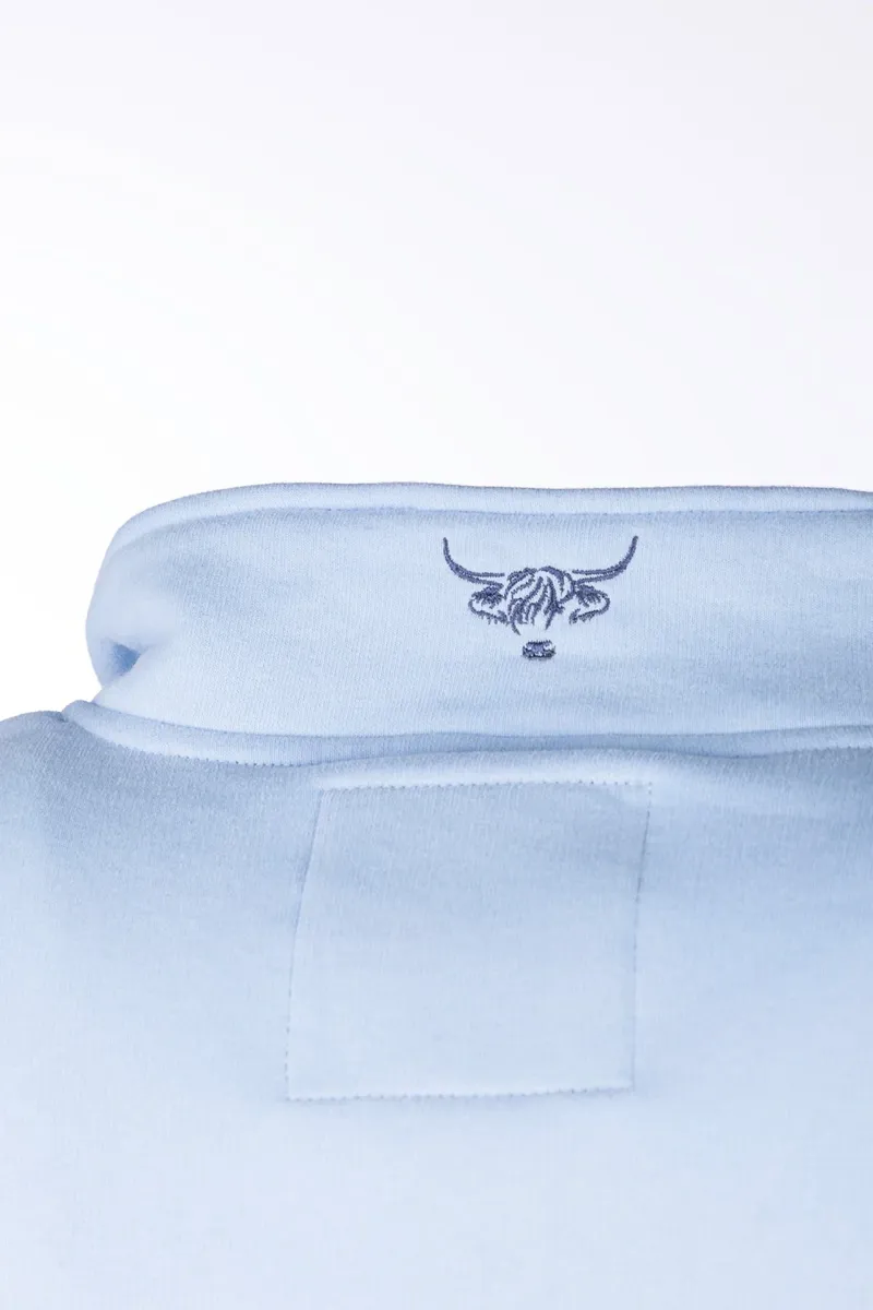 Rydale Ladies Byland Highland Cow Sweatshirt - Soft Blue/Denim-4