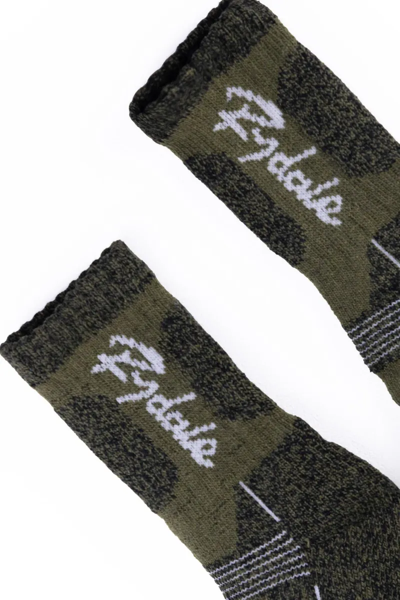 Rydale Men's Malton Boot Socks 3 Pack - Olive-1