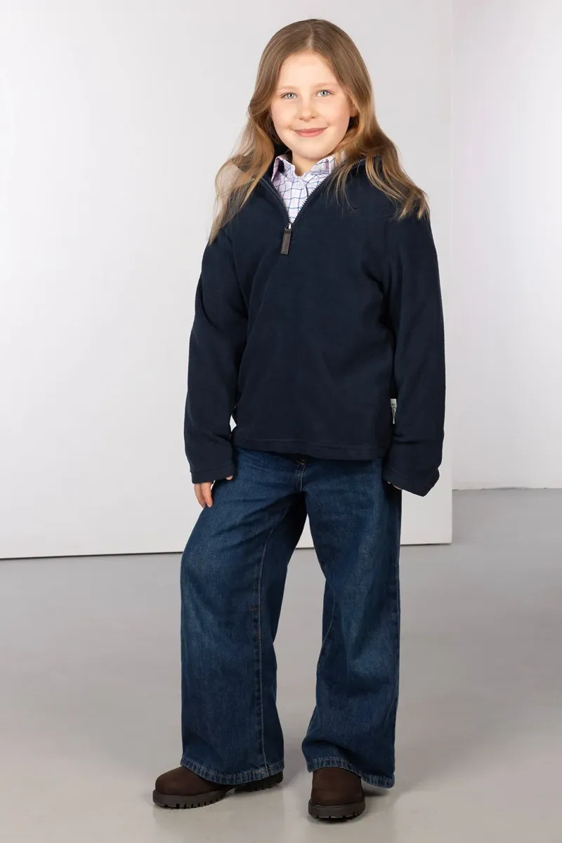 Rydale Kids Kelk Overhead Pheasant Fleece - Navy-3