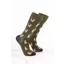 Rydale Women's Bamboo Rich Dog Ankle Socks Pack of 10 - Spaniel Dark Olive