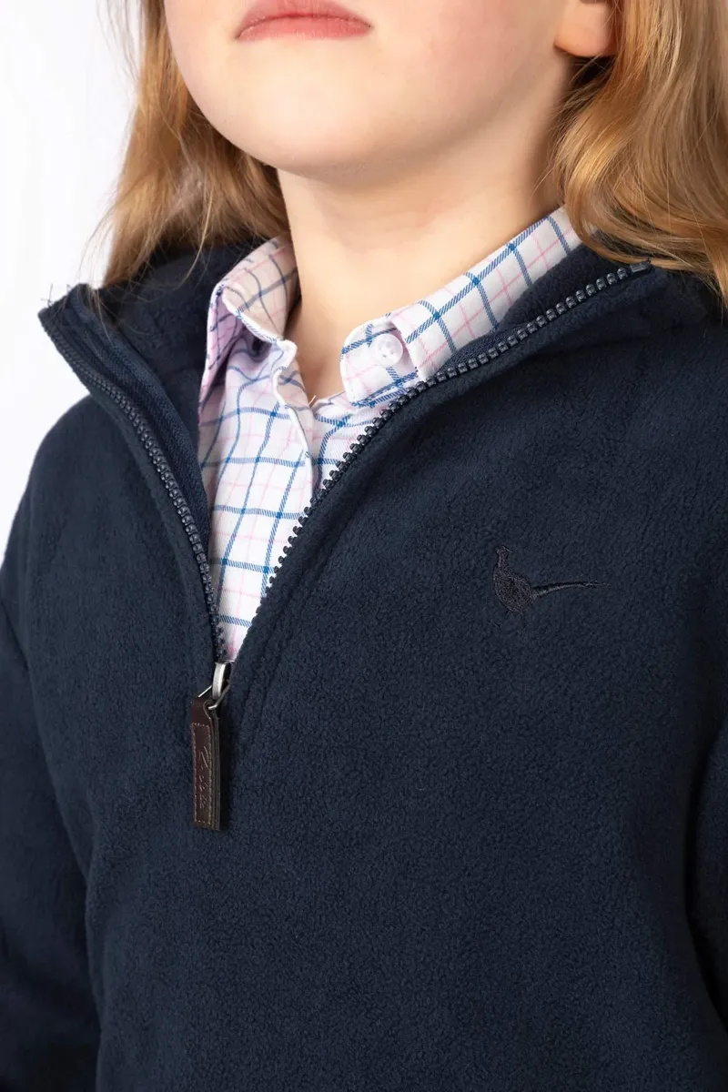 Rydale Kids Kelk Overhead Pheasant Fleece - Navy-4