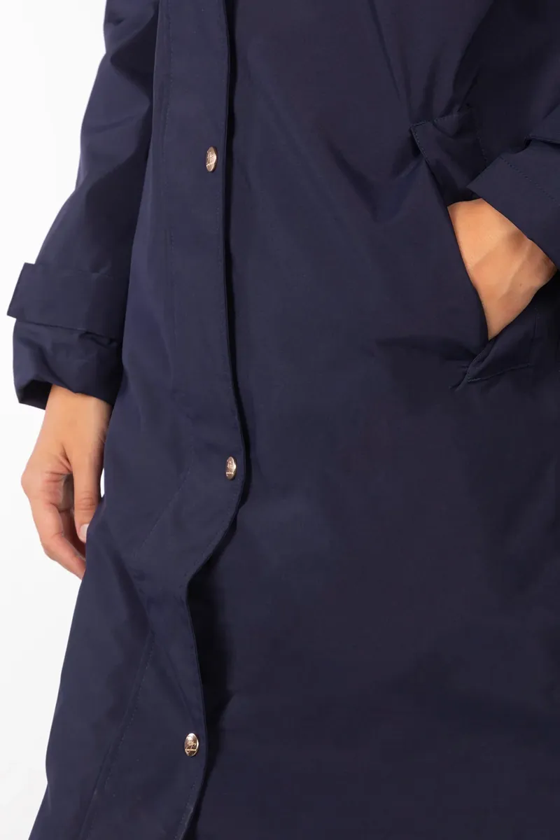 Rydale Ladies Bramham Full Length Coat - Dark Navy-8