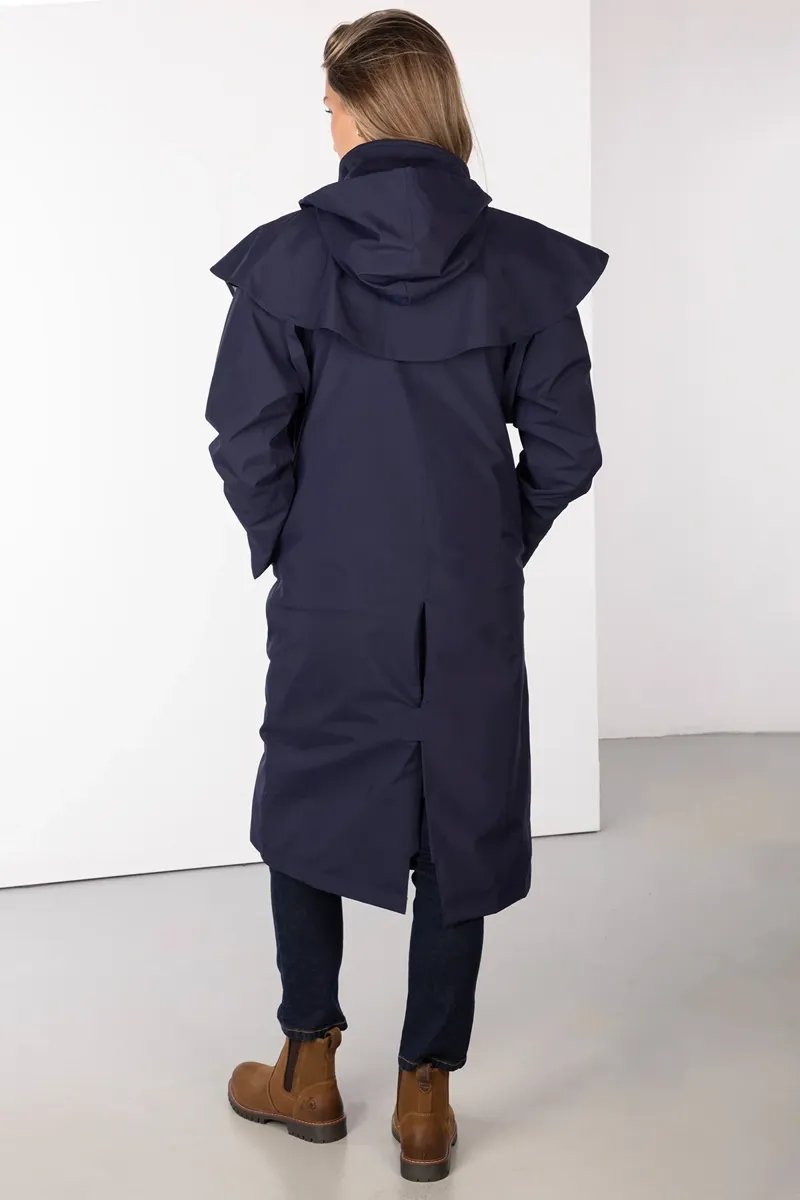 Rydale Ladies Bramham Full Length Coat - Dark Navy-3