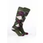 Rydale Junior Bamboo Rich Argyle Riding Socks Pack of Ten - Argyle Dark Olive/Dark Berry/Soft Pink