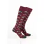 Rydale Men's Farm Welly Socks Pack of 10 - Tractor Wine
