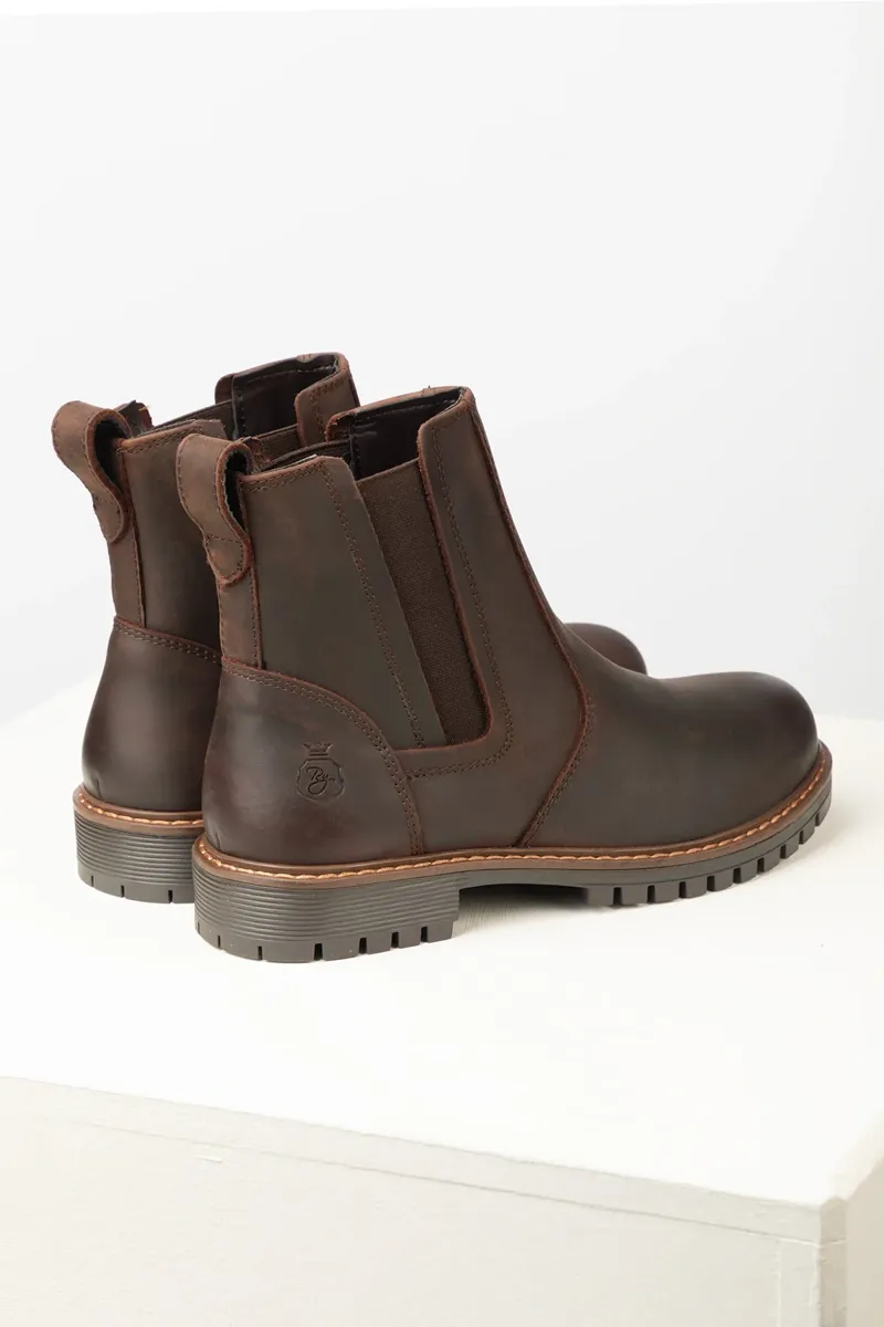 Rydale Kilburn III Ladies Pull On Leather Yard Boots - Waxy Brown-1