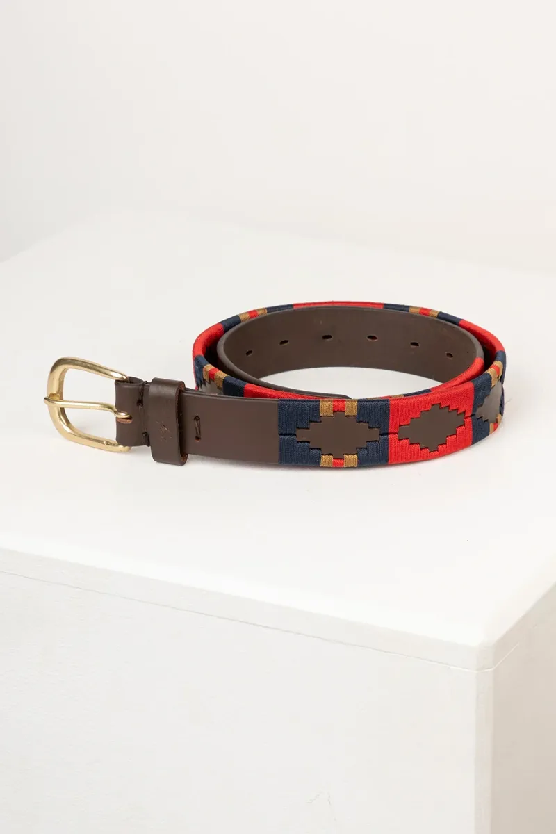 Rydale Askwith Polo Belts - Red/Navy/Gold