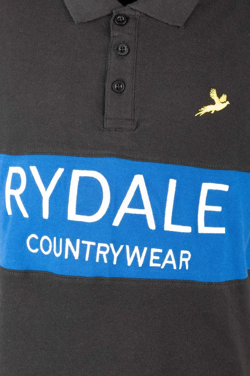 Rydale Junior Beadlam II Polo Shirt - Blue/Black-2