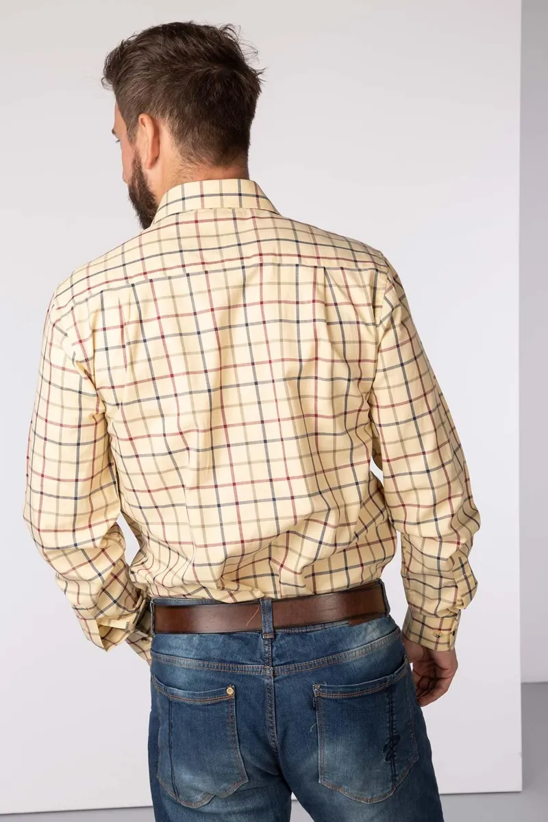 Rydale Men's Ebberston Country Checked Shirt - Sand-3