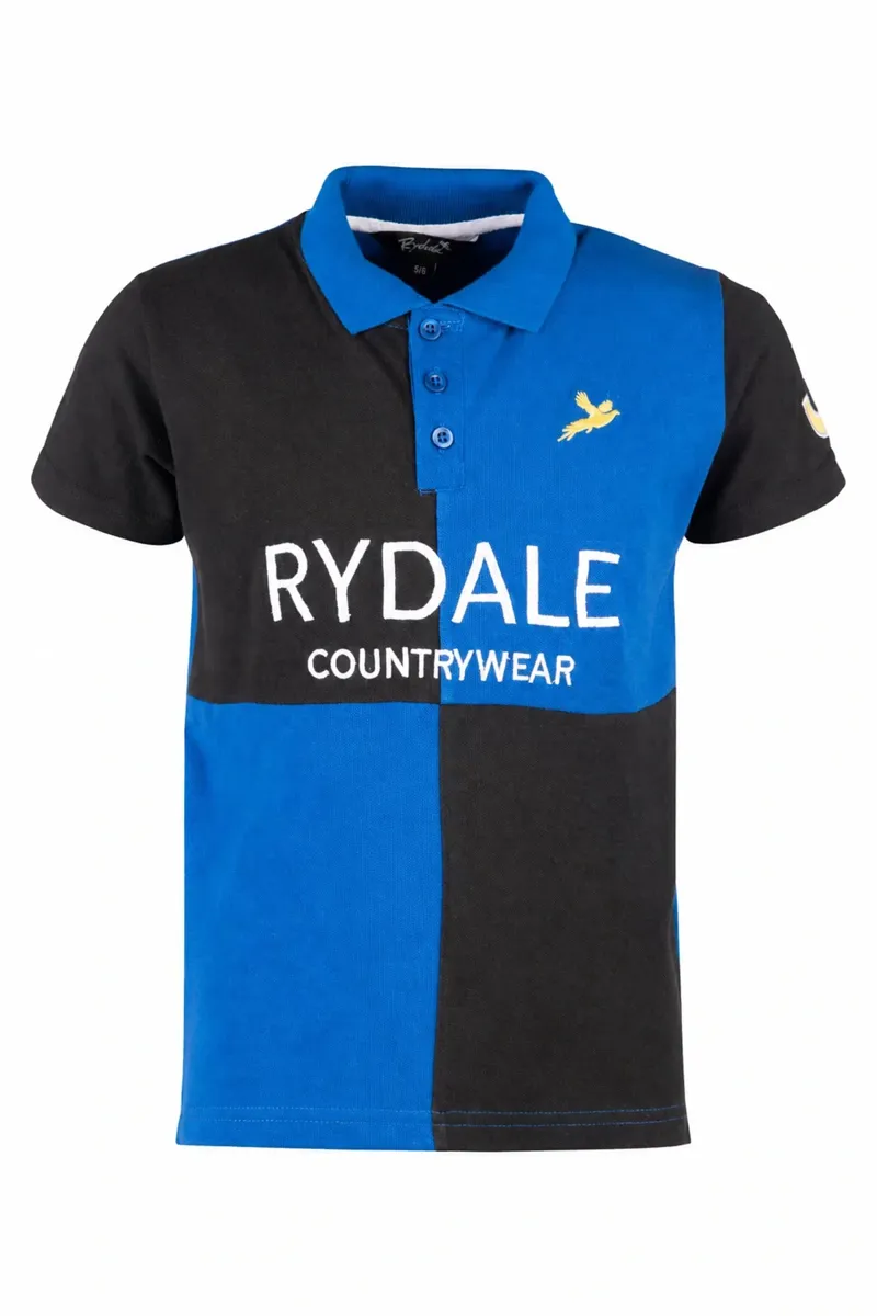Rydale Junior Ganton Polo Shirt - Blue/Black
