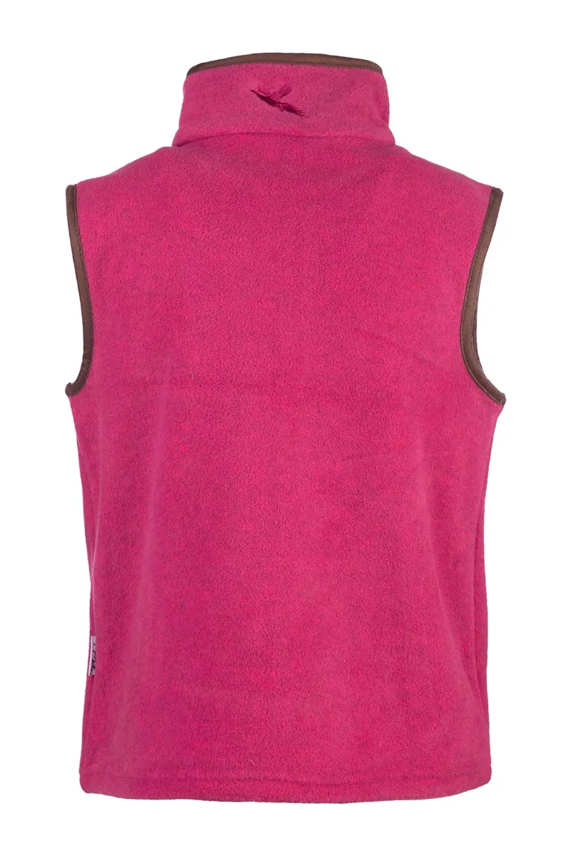 Rydale Junior Huggate Fleece Waistcoat - Highland Cow Pink-1