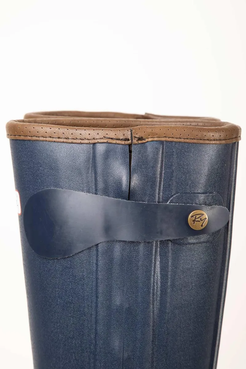 Rydale Ladies Lady Gransmoor II Zip Wellington - Navy-3