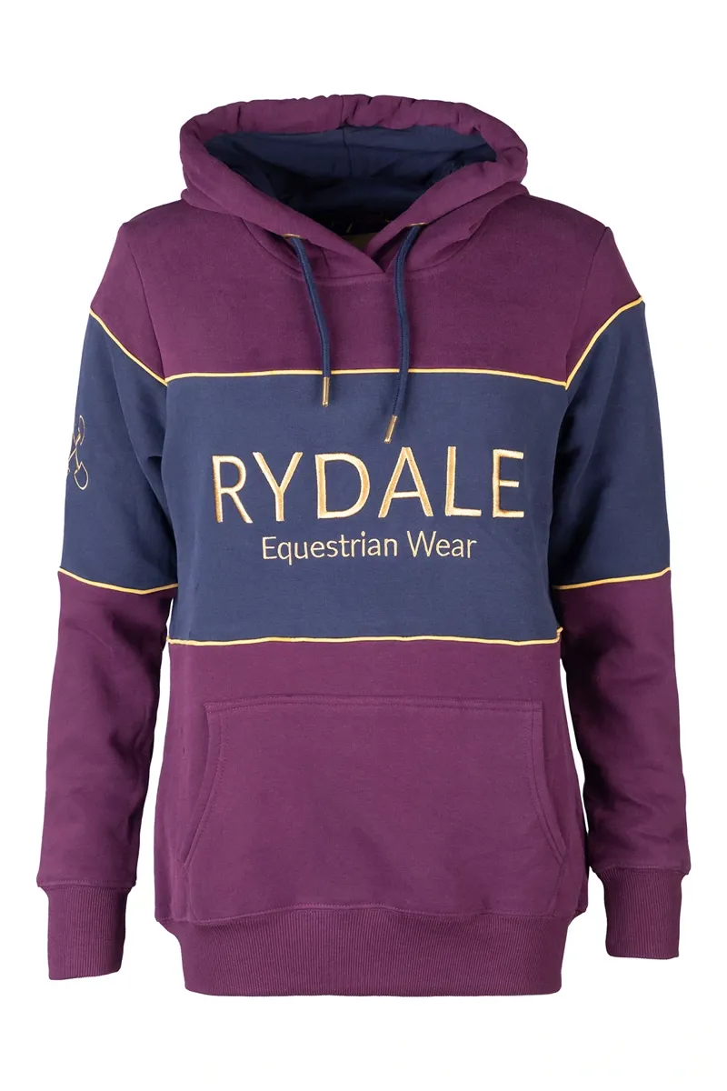 Rydale Ladies Snaffle Hoody - Byland - Dark Berry/Navy