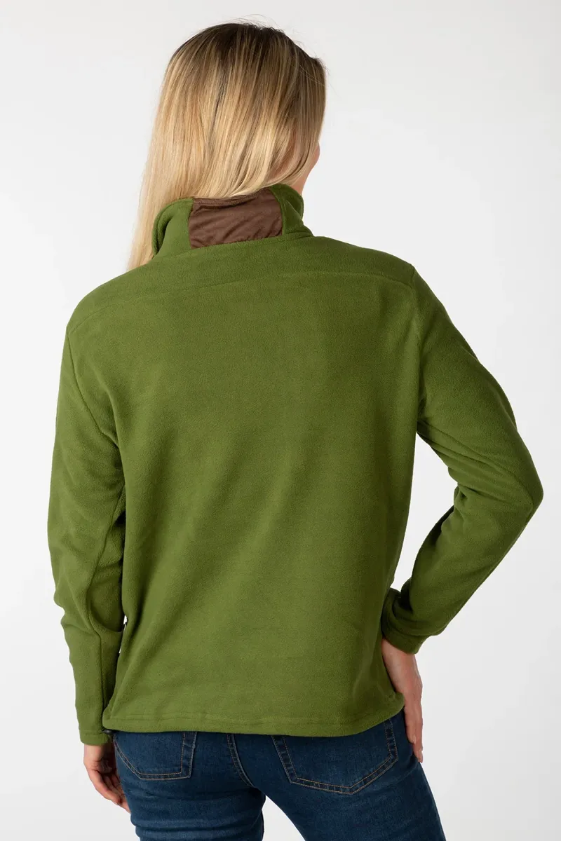 Rydale Ladies Kelk Overhead Pheasant Fleece - Moss-1