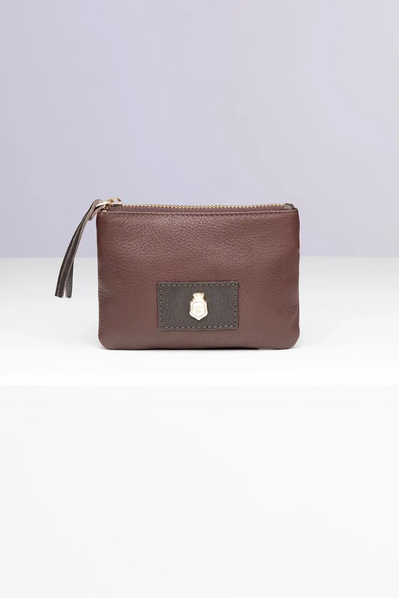 Rydale Ladies Helmsley Leather Coin Purse - Chestnut