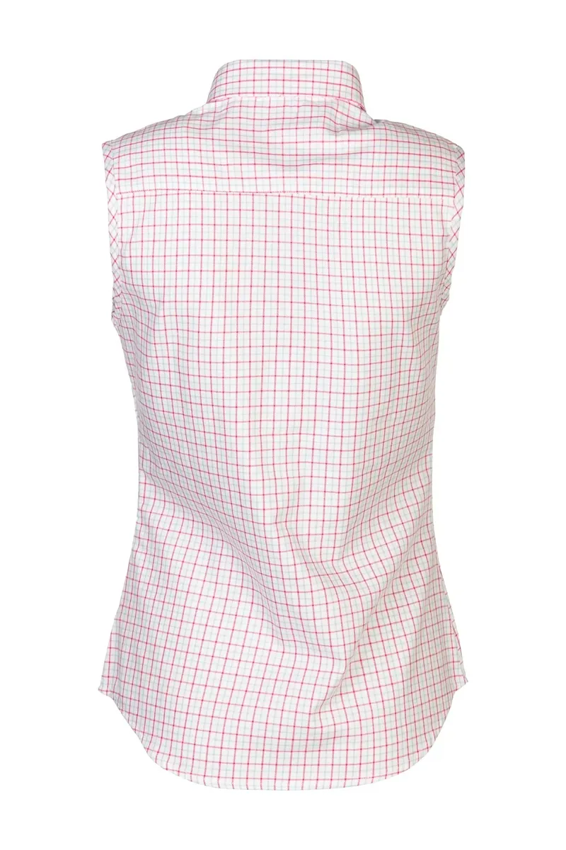 Rydale Ladies Ellie II Hannah Sleeveless Country Shirt - Pink-1