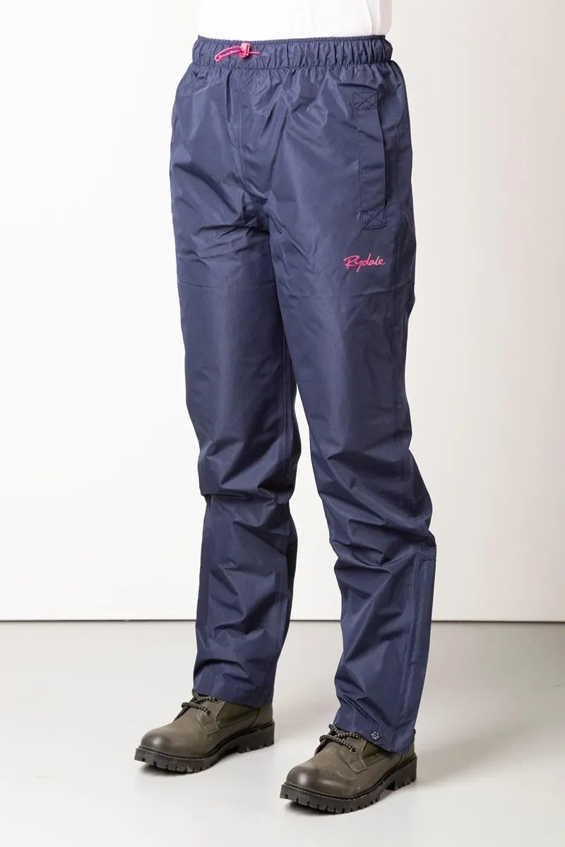 Rydale Ladies Waterproof Overtrousers - Navy-1