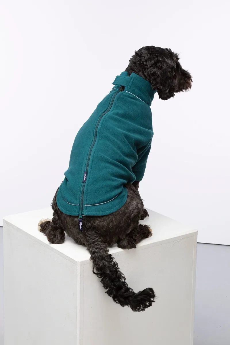 Rydale Yapham Fleece Dog Jumper - Teal-3