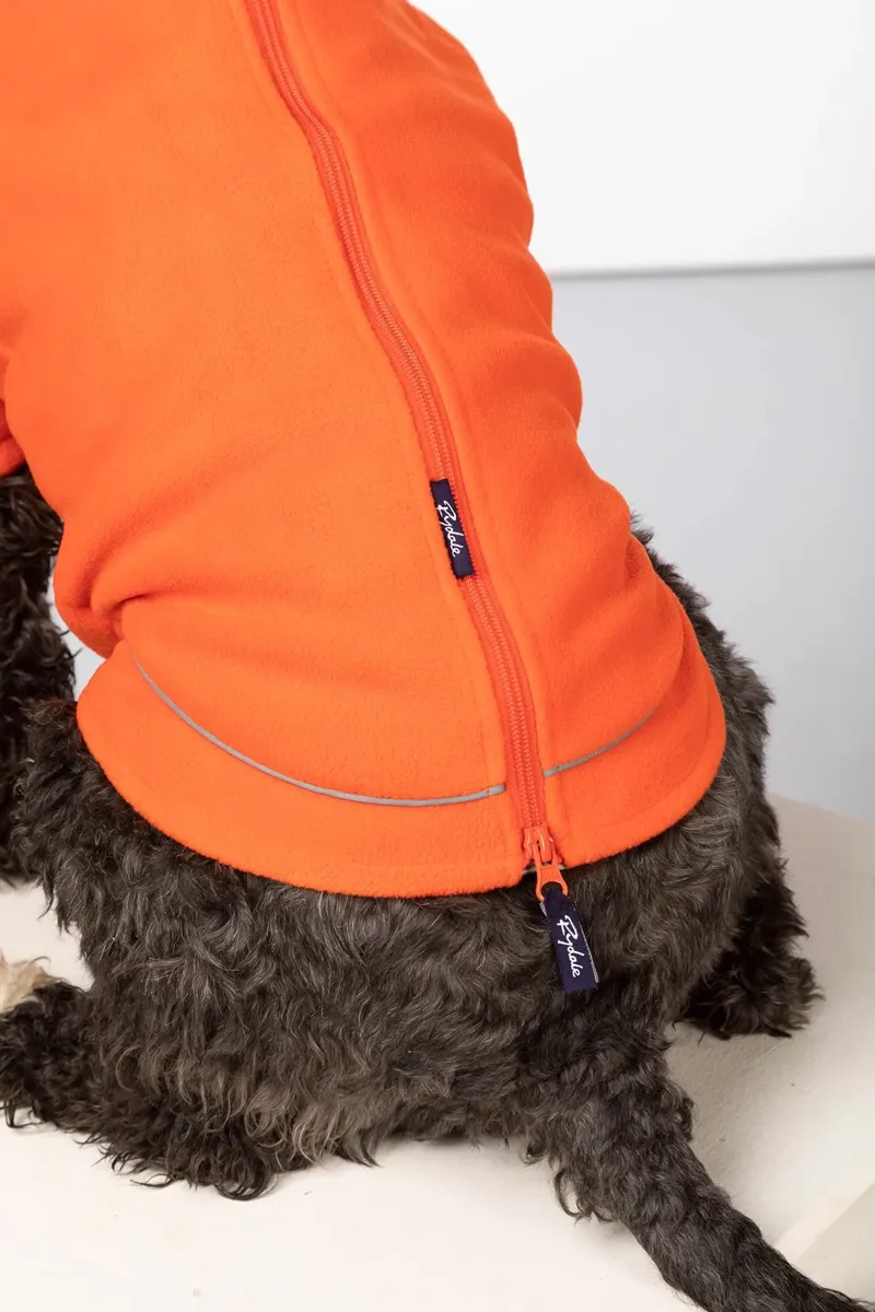 Rydale Yapham Fleece Dog Jumper - Orange-4