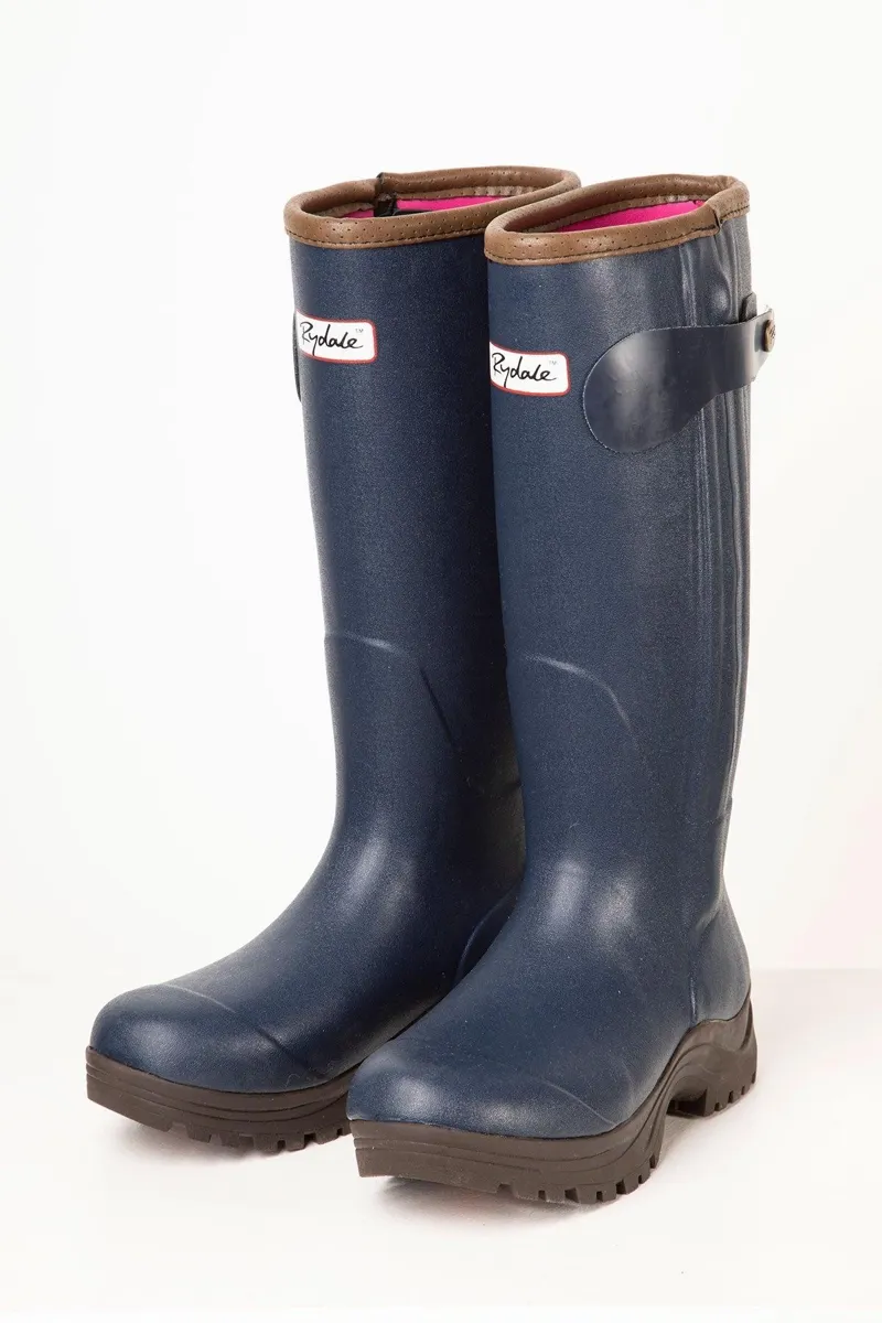 Rydale Ladies Lady Gransmoor II Zip Wellington - Navy