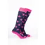 Rydale Womens Bamboo Rich Star Riding Socks Pack of Ten - Star Navy/Bonbon