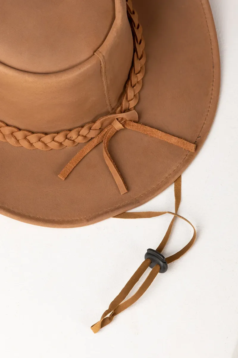 Rydale Foston Aussie Style Leather Hat - Antique Tan-3