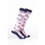 Rydale Womens Bamboo Rich Equestrian Print Riding Socks Pack of Ten - Equestrian Life Soft Pink