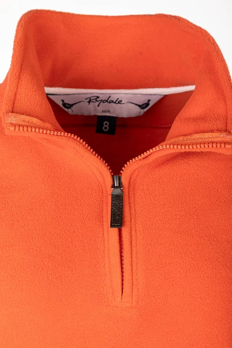 Rydale Ladies Kelk Overhead Pheasant Fleece - Burnt Orange-6