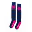 Rydale Ladies Broadstripe Knee Length Riding Socks - Denim