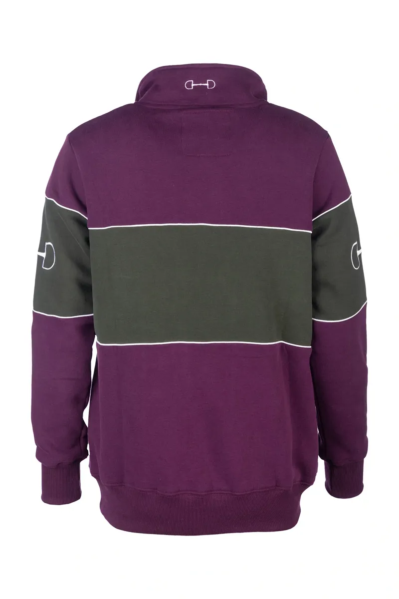 Rydale Ladies Byland Snaffle Sweatshirt - Berry/Olive/Berry-1