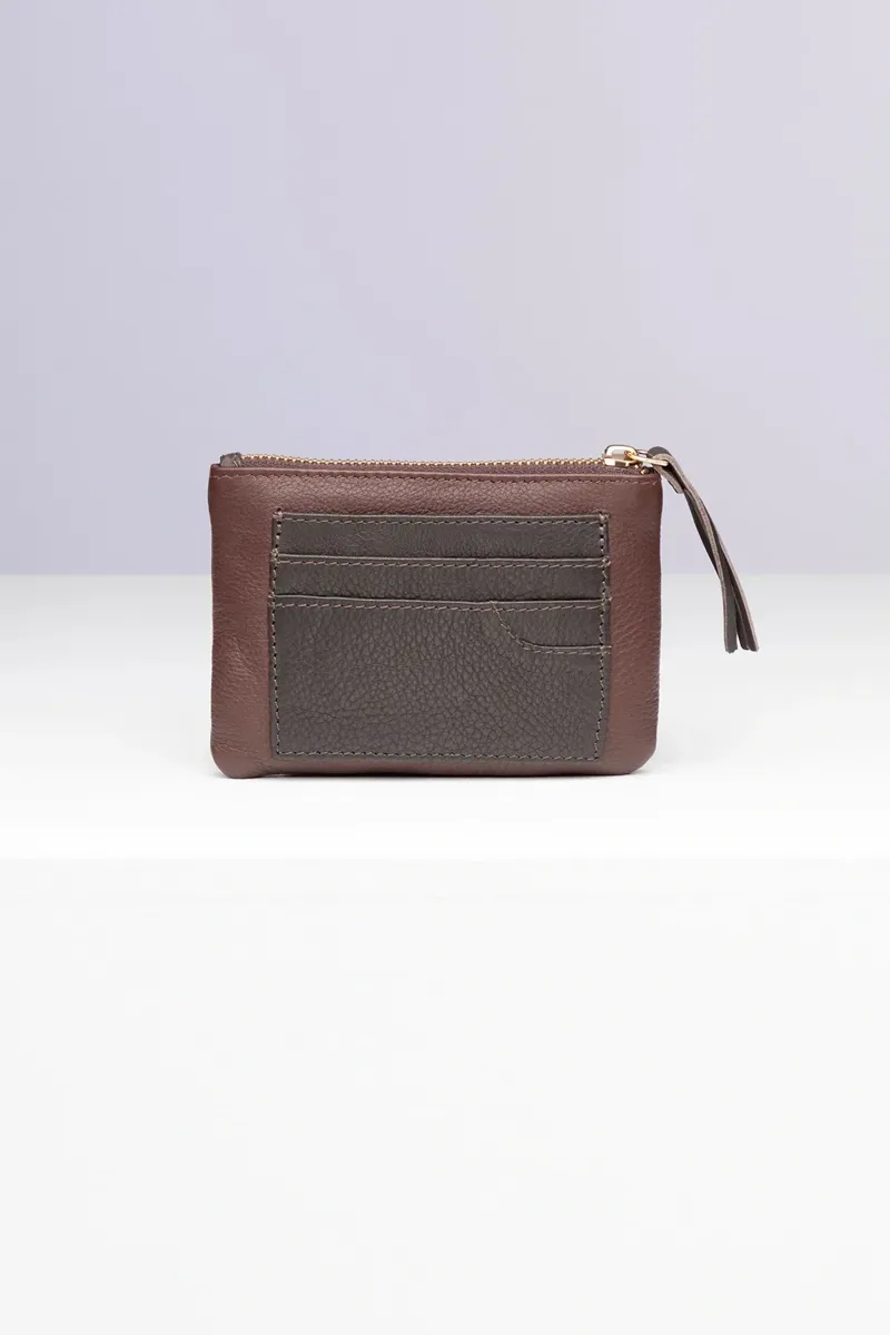 Rydale Ladies Helmsley Leather Coin Purse - Chestnut-1