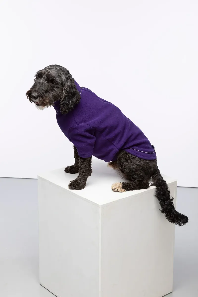 Rydale Yapham Fleece Dog Jumper - Purple