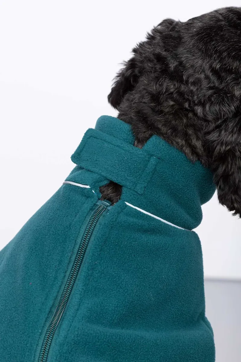 Rydale Yapham Fleece Dog Jumper - Teal-5