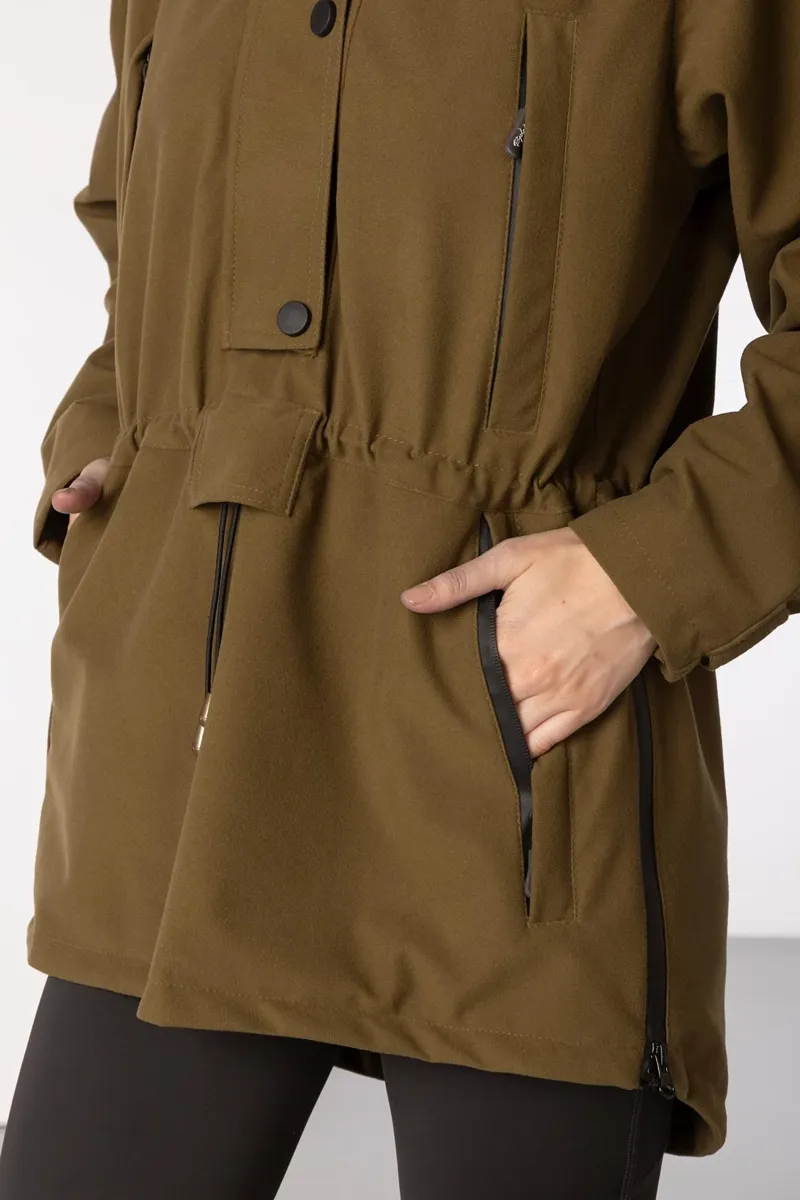 Rydale Ladies Danby Long Performance Shooting Smock - Light Khaki-4