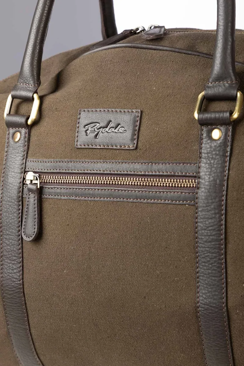 Rydale Helmsley Canvas Overnight Bag - Olive-2
