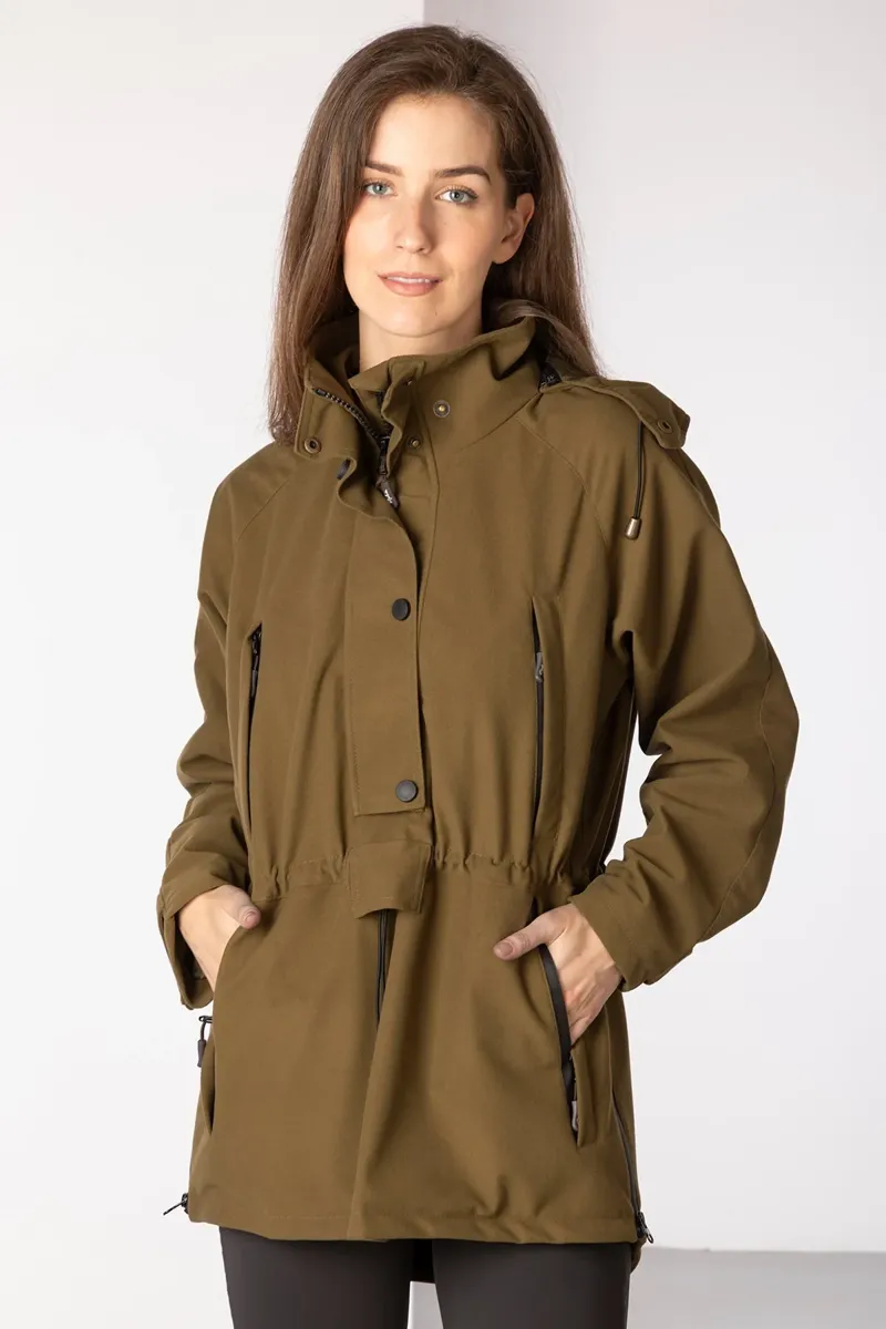 Rydale Ladies Danby Long Performance Shooting Smock - Light Khaki