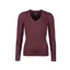 Rydale Ladies Emma V Neck Cable Knit Jumper - Burgundy