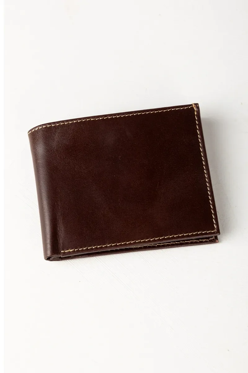 Rydale Men's Sledmere Leather Bifold Wallet - Rich Brown-1