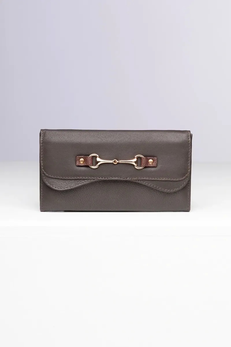 Rydale Ladies Helmsley Leather Snaffle Purse - Brown